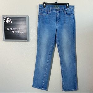 LRL Ralph Lauren Vintage Classic Straight Medium Wash Blue Jeans 12